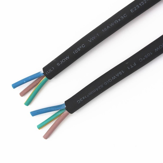 SJOW Oil-resistant Heavy Duty Rubber Sheathed Cord