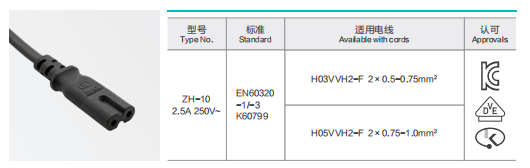 ZH-10 Power Supply Cord 