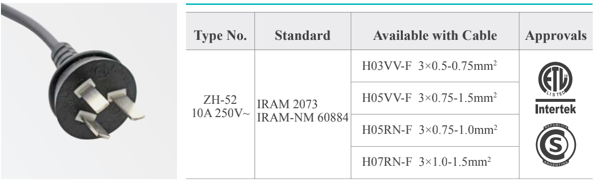 ZH-52 Power Supply Cord 